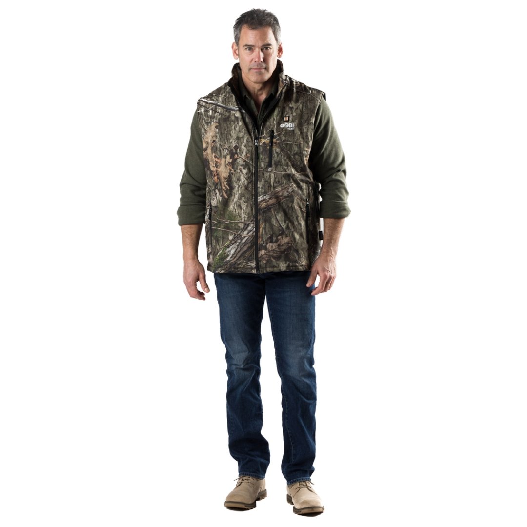 Colorado Mens Heated Hunting Vest-Mossy Oak Camo by Gobi Heat