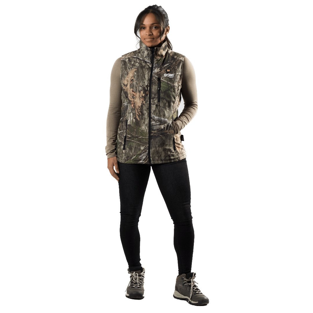 Colorado Womens Heated Hunting Vest - Mossy Oak Camo by Gobi Heat