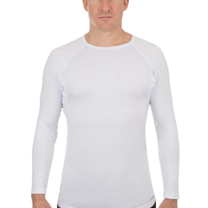 Crew Neck Long Sleeve Micro Modal Sweat Proof Undershirt For Men by Ejis