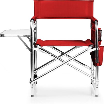 ONIVA - a  Brand - Sports Chair with Side Table, Beach Chair, Camp Chair for Adults, (Red)