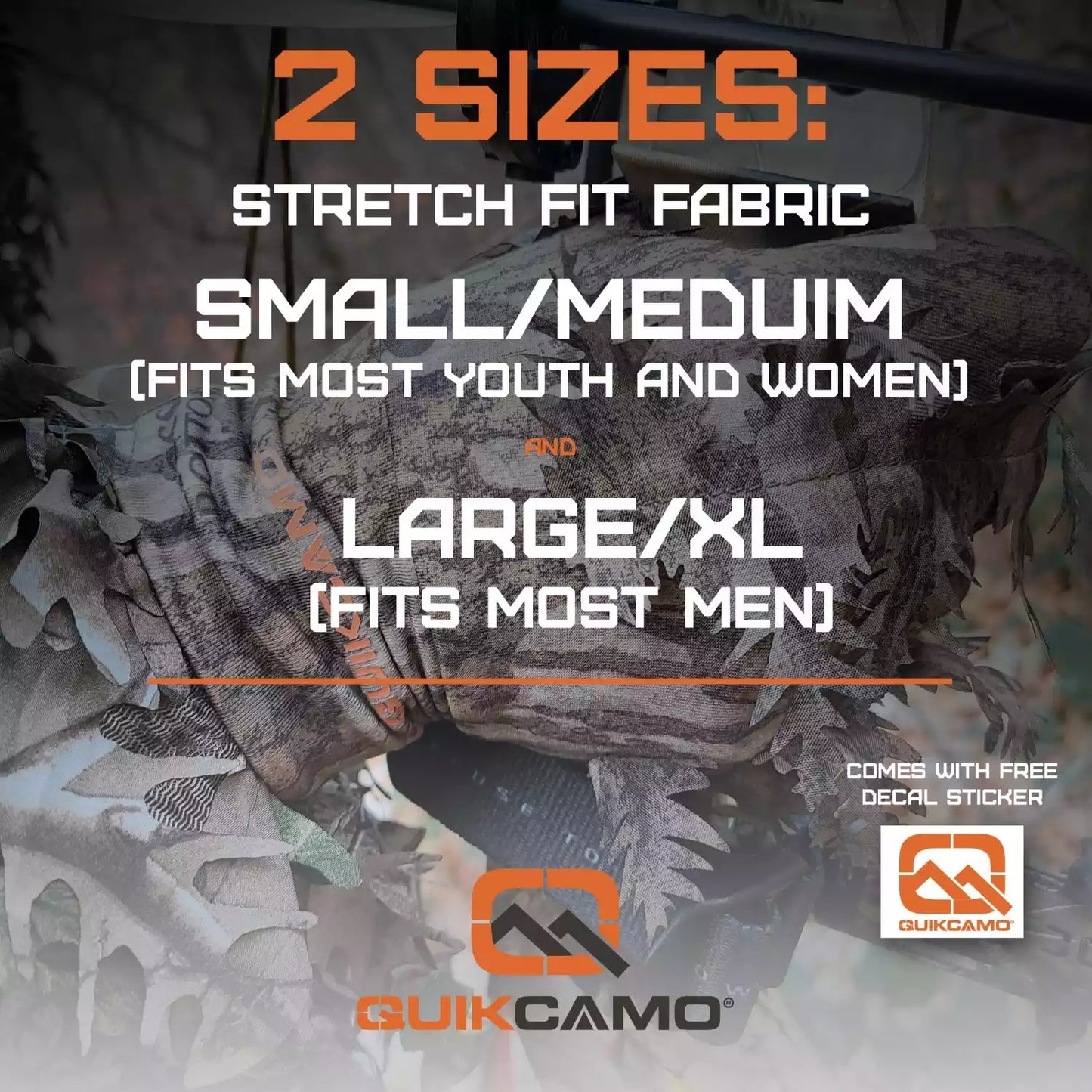 Leafy Camo Gloves (Fingerless or Touchscreen Tips) by QuikCamo