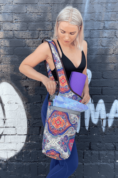 Yoga Mat Carrying Tote Bag with Large Pockets by Jupiter Gear