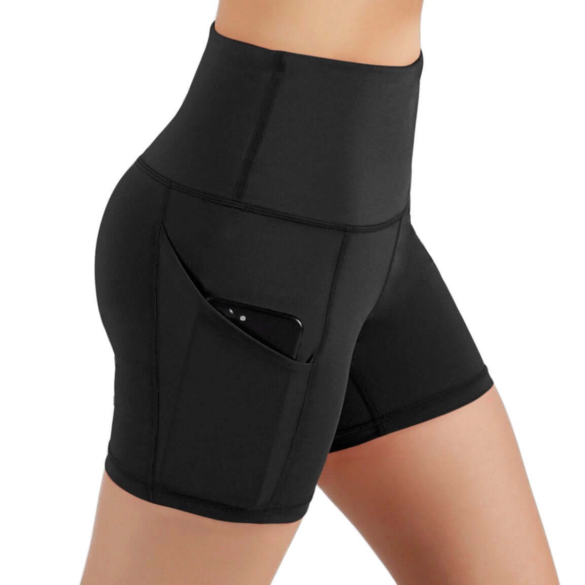 Jolie High-Waisted Athletic Shorts with Hip Pockets by Jupiter Gear