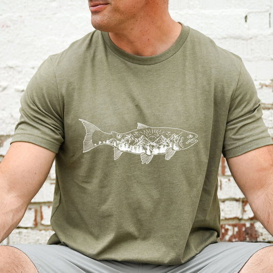 Fishing TShirt for Men *UNISEX FIT* by 208 Tees