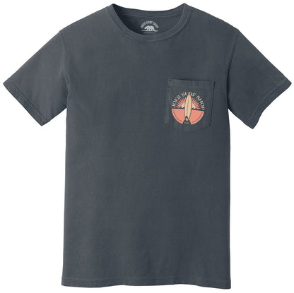 Joe's Sunset Scene Garment-Dyed Pocket Tee by Joe's Surf Shop