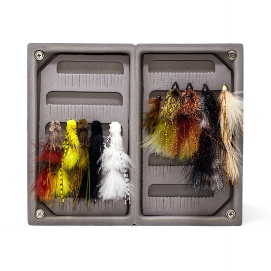 JHFLYCO Loaded Foam Fly Box - Assorted Medium Streamer by Jackson Hole Fly Company