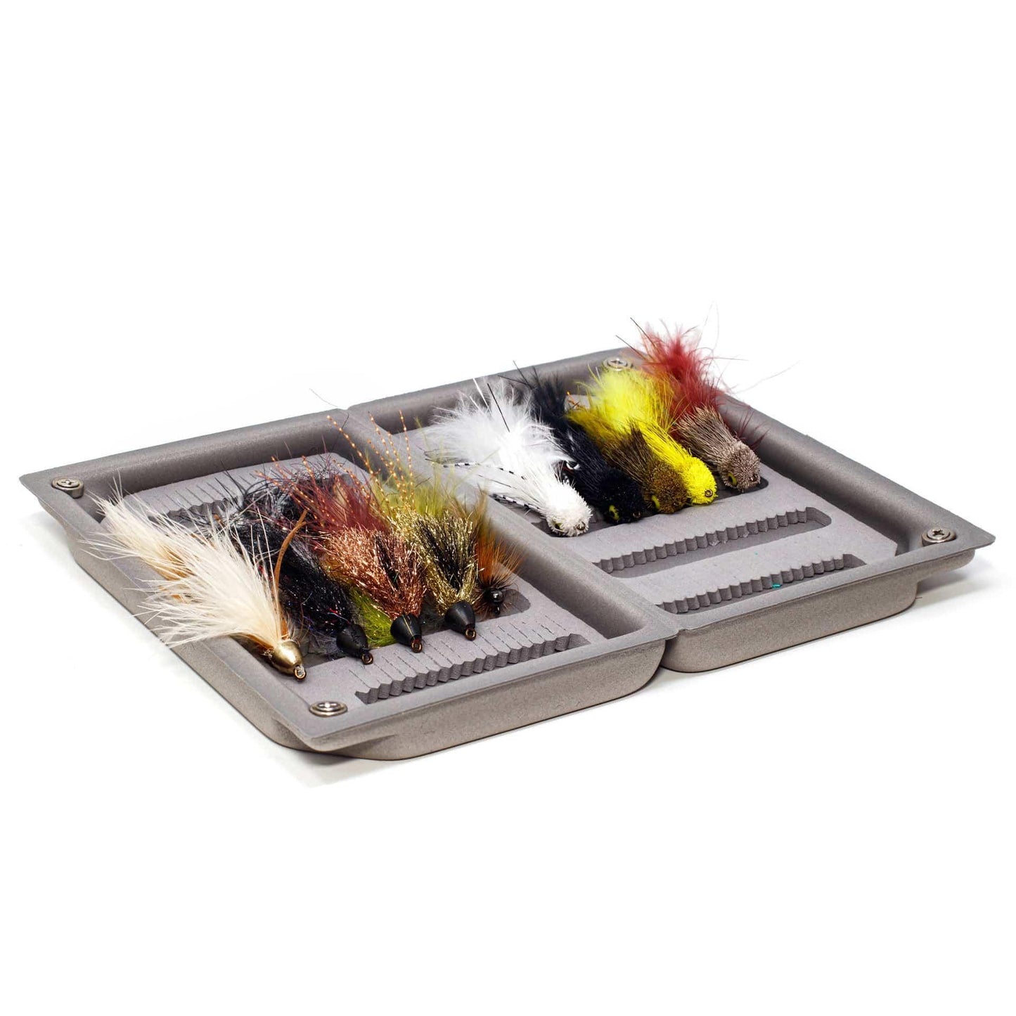 JHFLYCO Loaded Foam Fly Box - Assorted Medium Streamer by Jackson Hole Fly Company