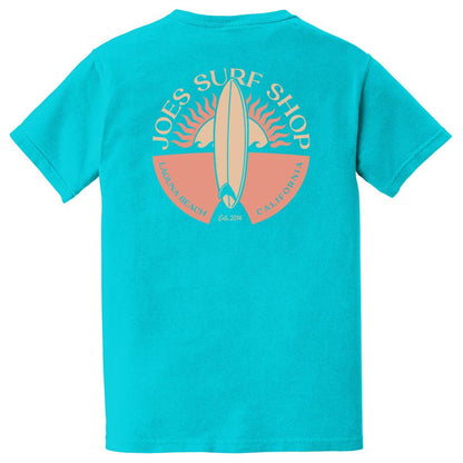 Joe's Sunset Scene Garment-Dyed Pocket Tee by Joe's Surf Shop