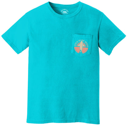 Joe's Sunset Scene Garment-Dyed Pocket Tee by Joe's Surf Shop