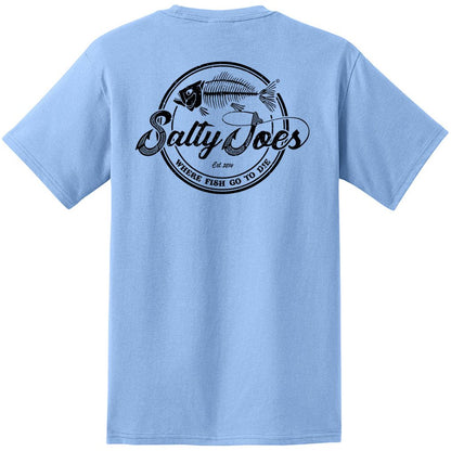 Salty Joe's Skeleton Hook Heavyweight Pocket Tee by Joe's Surf Shop