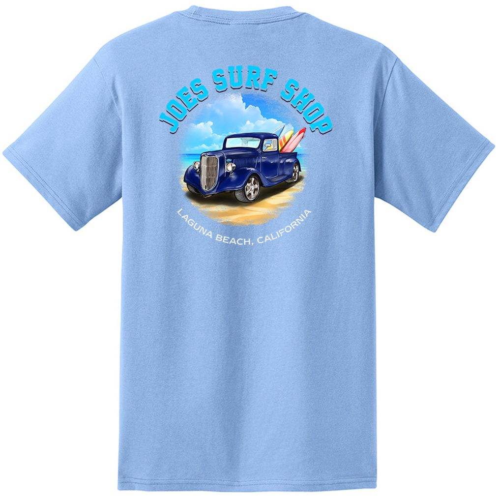 Joe's Surf Shop Surf Truck Heavyweight Pocket Tee by Joe's Surf Shop