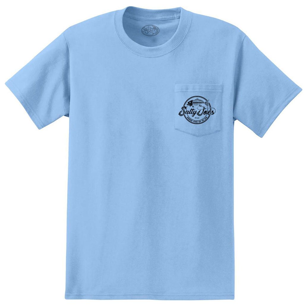 Salty Joe's Skeleton Hook Heavyweight Pocket Tee by Joe's Surf Shop