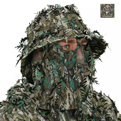 2-in-1 Leafy Face Mask and Bucket Hat (Adjustable, OSFM) by QuikCamo