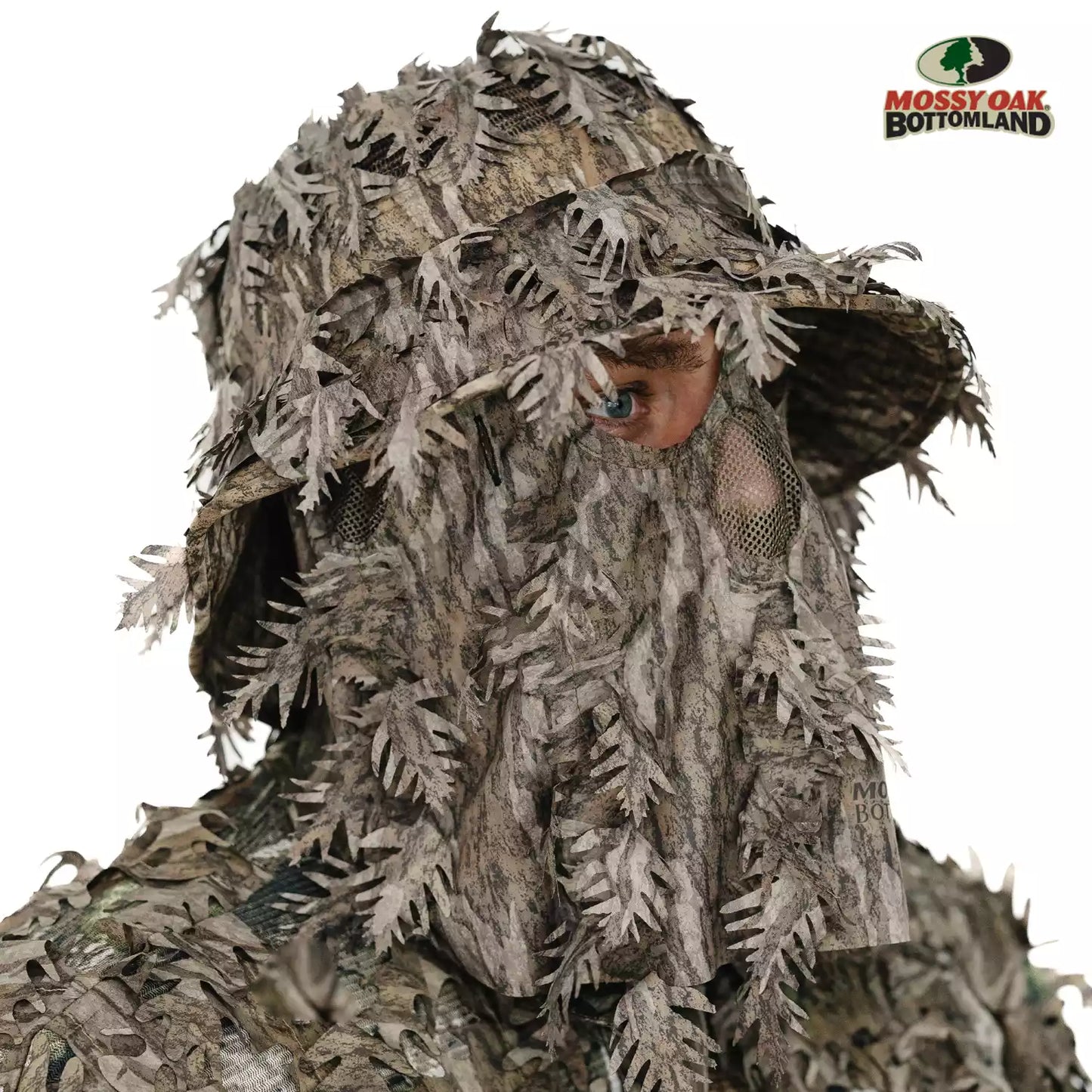 2-in-1 Leafy Face Mask and Bucket Hat (Adjustable, OSFM) by QuikCamo