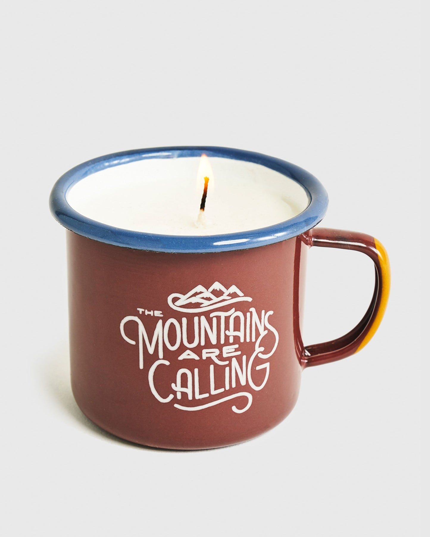 Mountains Are Calling Enamel Candle Mug by United By Blue