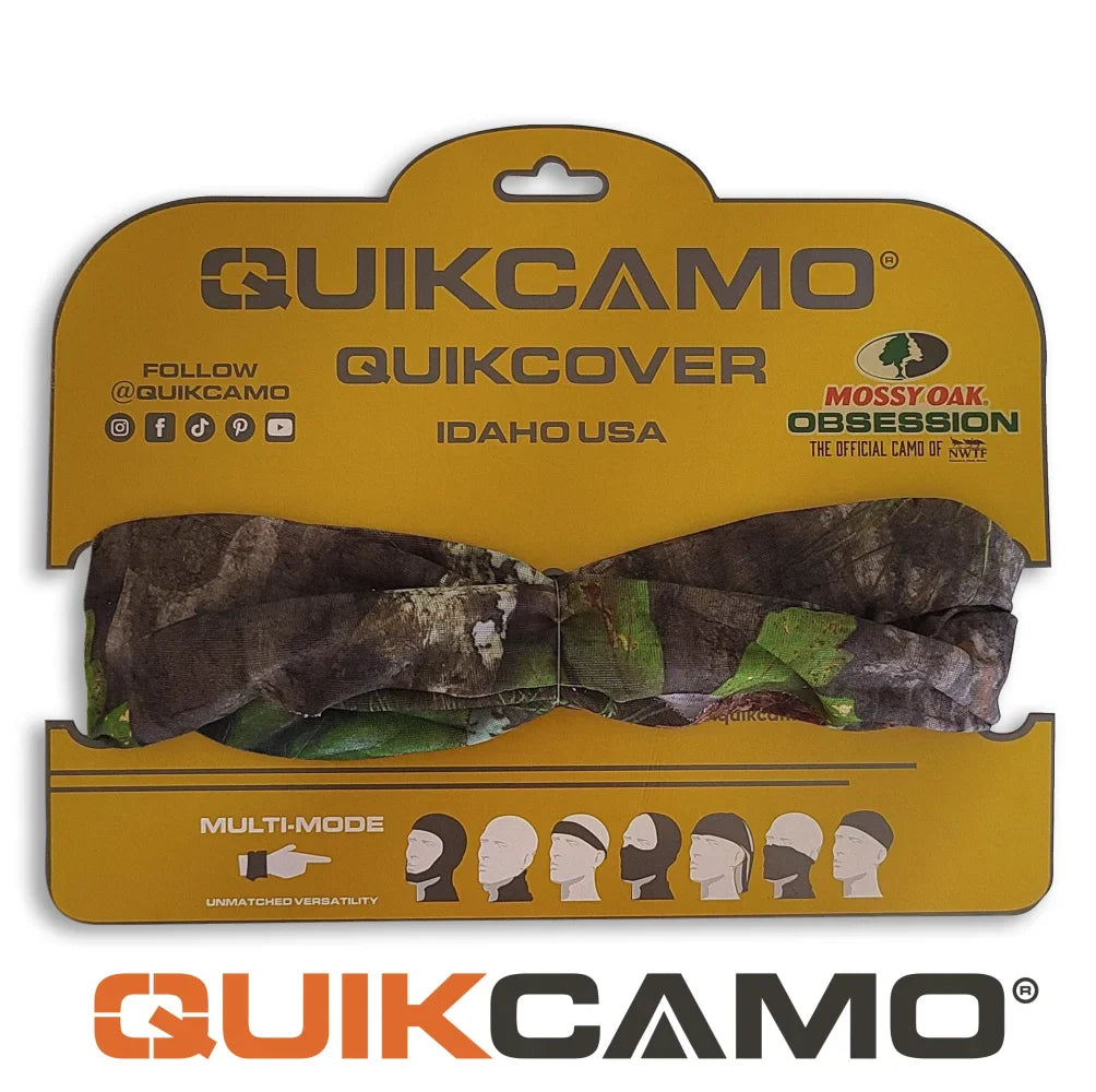 Multifunctional Face Mask Neck Gaiters (Stretch Fit, OSFM) by QuikCamo