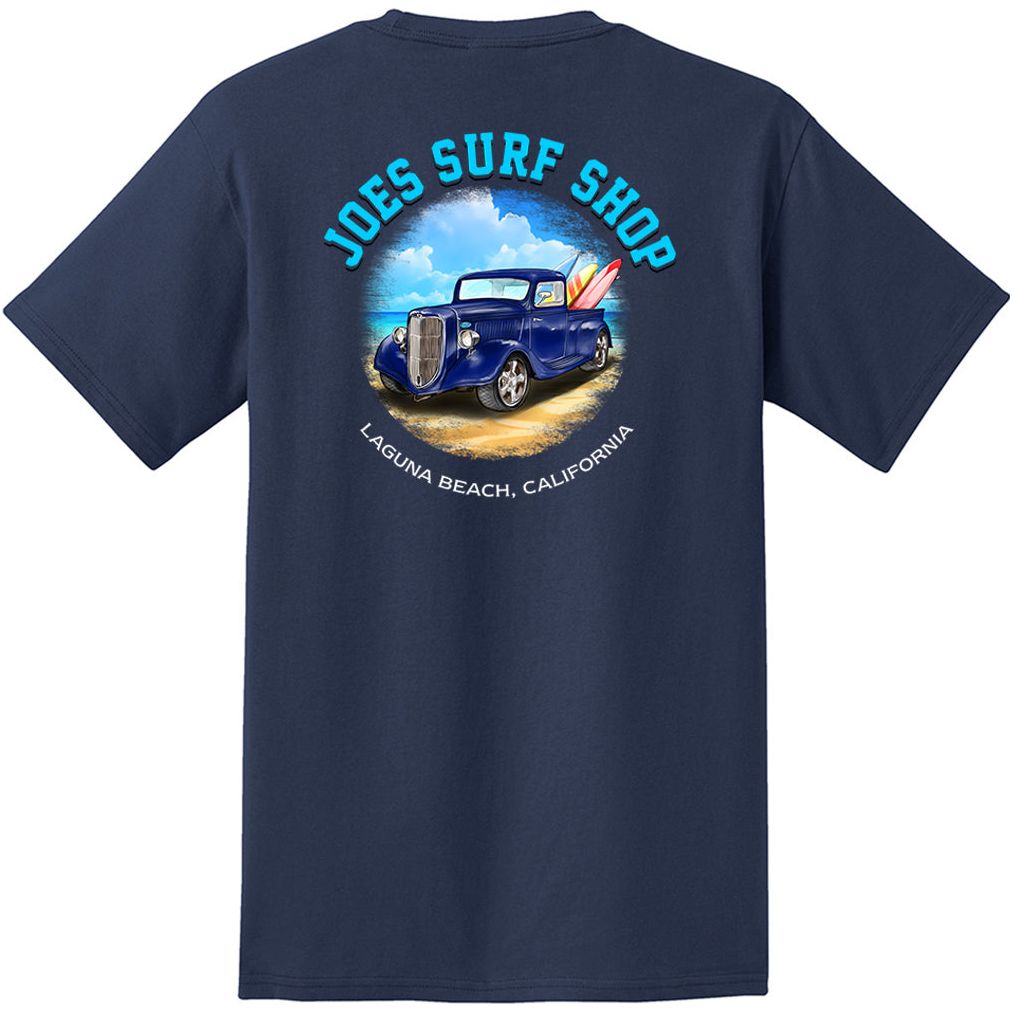 Joe's Surf Shop Surf Truck Heavyweight Pocket Tee by Joe's Surf Shop