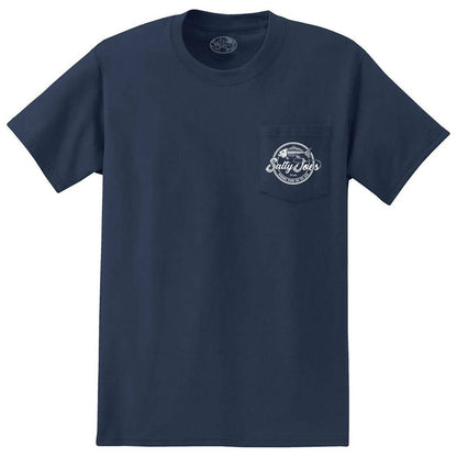 Salty Joe's Skeleton Hook Heavyweight Pocket Tee by Joe's Surf Shop