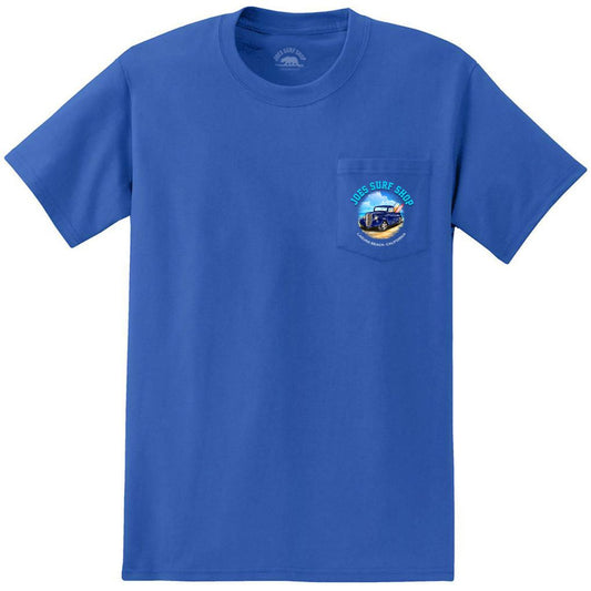 Joe's Surf Shop Surf Truck Heavyweight Pocket Tee by Joe's Surf Shop