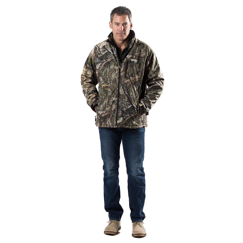 Sahara Heated Hunting Jacket - Mossy Oak Camo by Gobi Heat