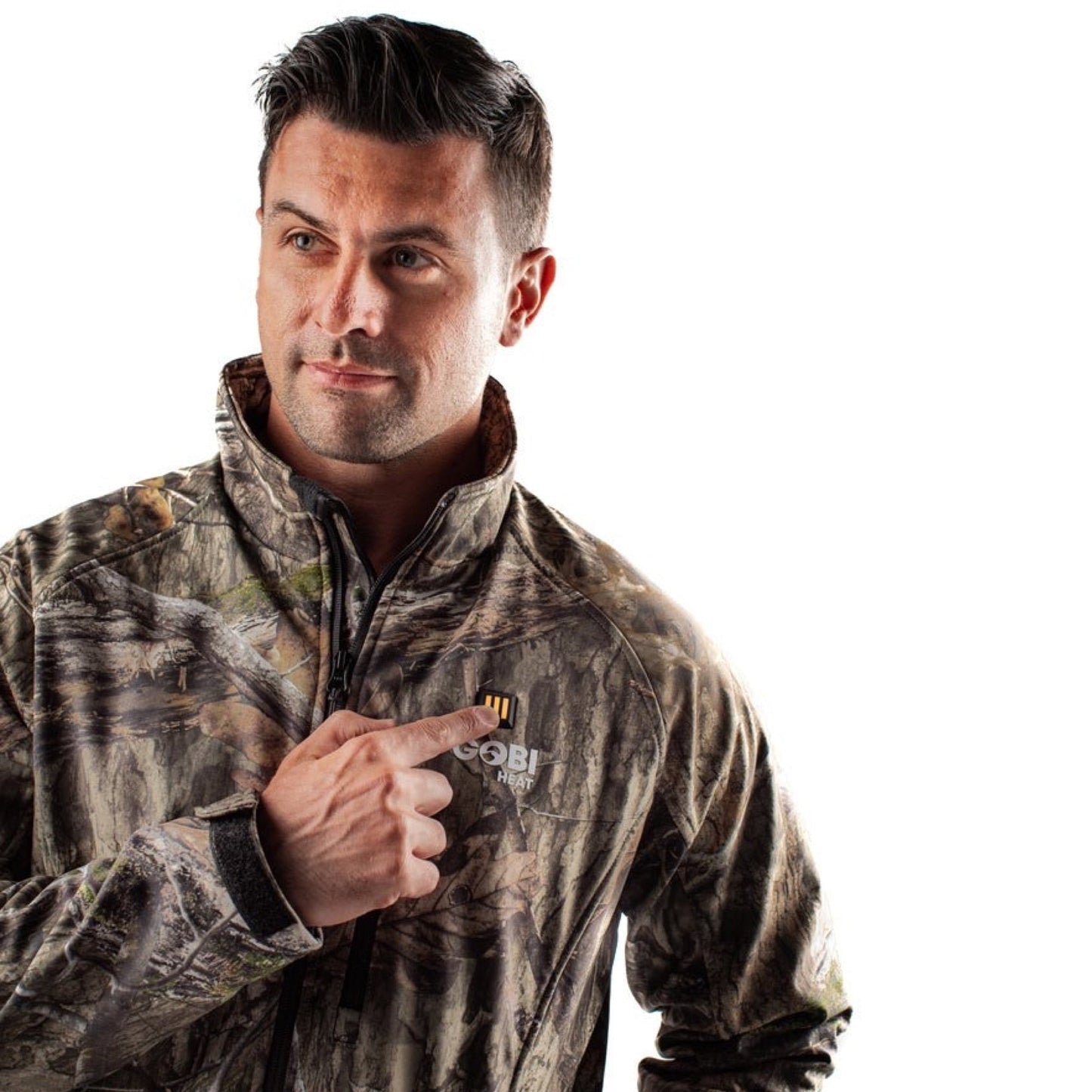 Sahara Heated Hunting Jacket - Mossy Oak Camo by Gobi Heat