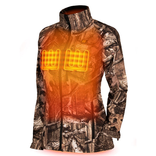 Sahara Women's Heated Hunting Jacket - Mossy Oak Camo by Gobi Heat