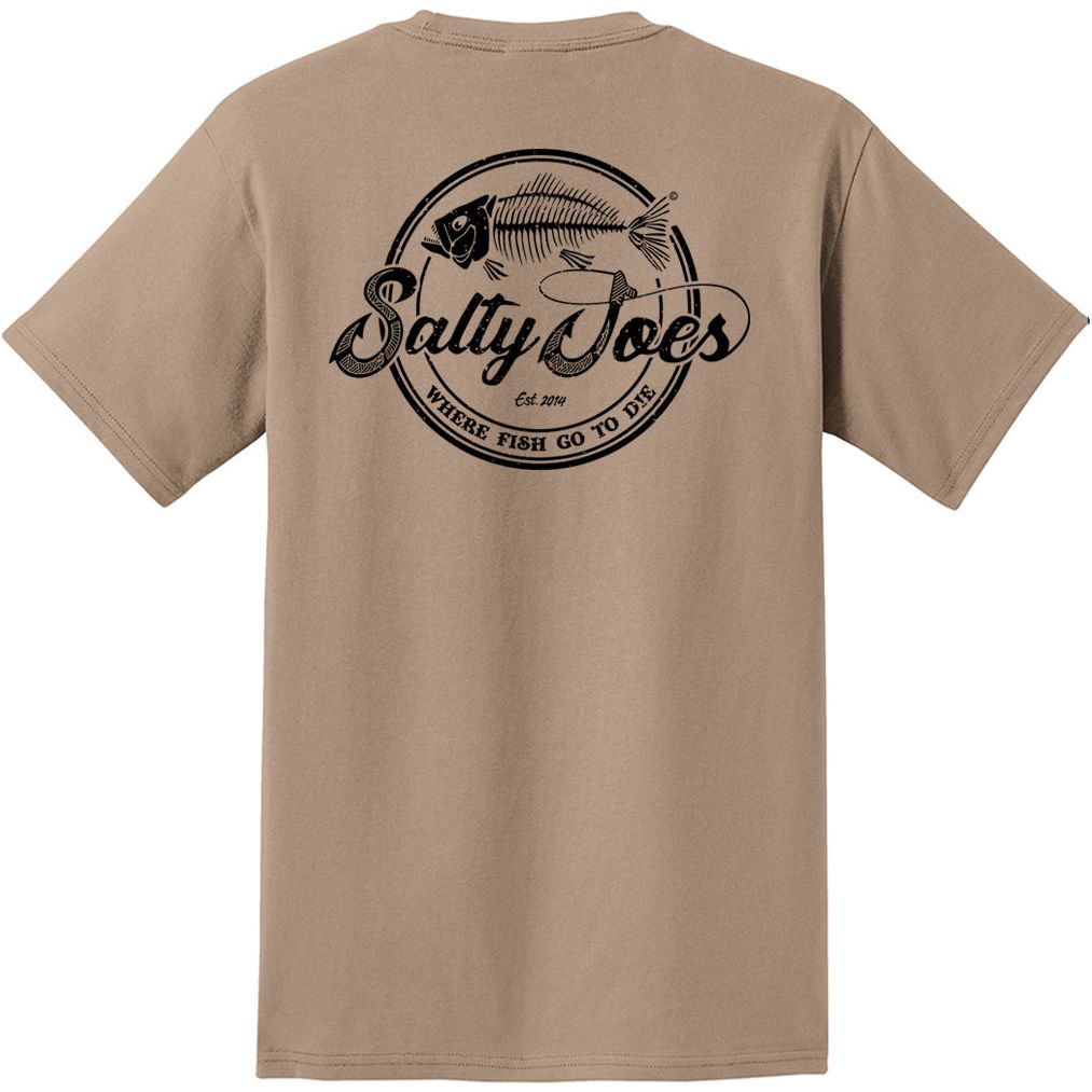 Salty Joe's Skeleton Hook Heavyweight Pocket Tee by Joe's Surf Shop