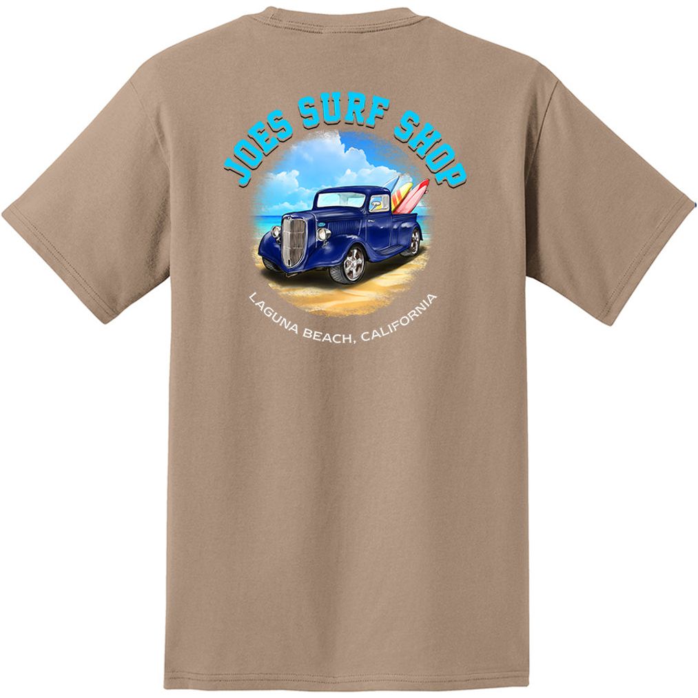 Joe's Surf Shop Surf Truck Heavyweight Pocket Tee by Joe's Surf Shop