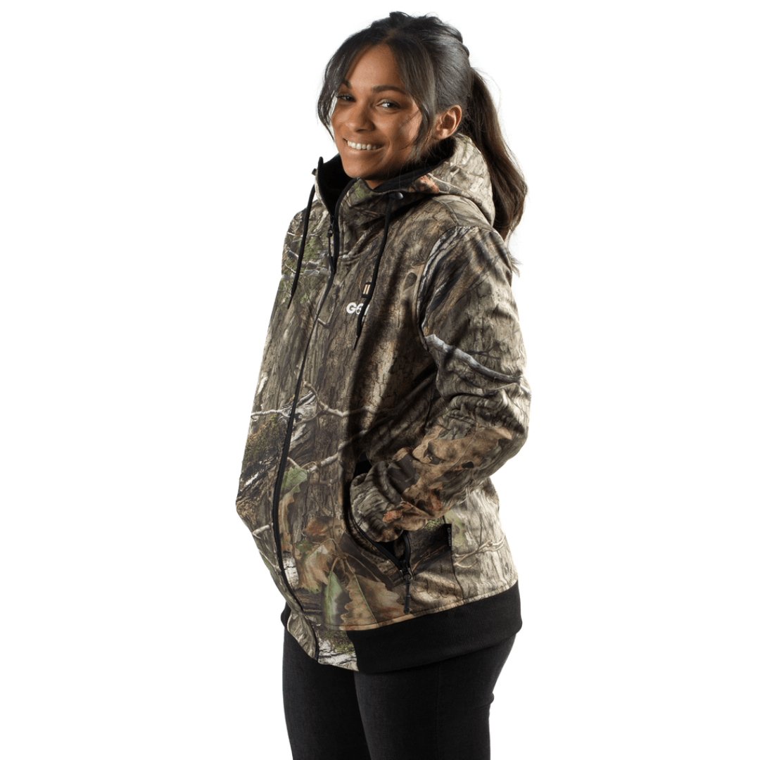 Shadow Womens Heated Hunting Hoodie - Mossy Oak Camo by Gobi Heat