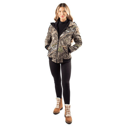 Shadow Womens Heated Hunting Hoodie - Mossy Oak Camo by Gobi Heat