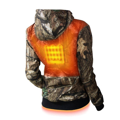 Shadow Womens Heated Hunting Hoodie - Mossy Oak Camo by Gobi Heat