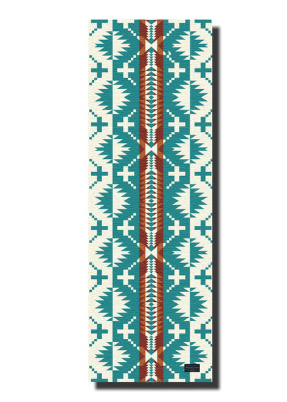 Yune Yoga Mat Pendleton Spider Rock Aqua Floor Pad by Yune Yoga