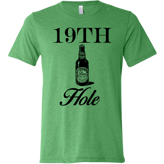 Golf 19th Hole Beer Unisex T-Shirt by SwingJuice LLC