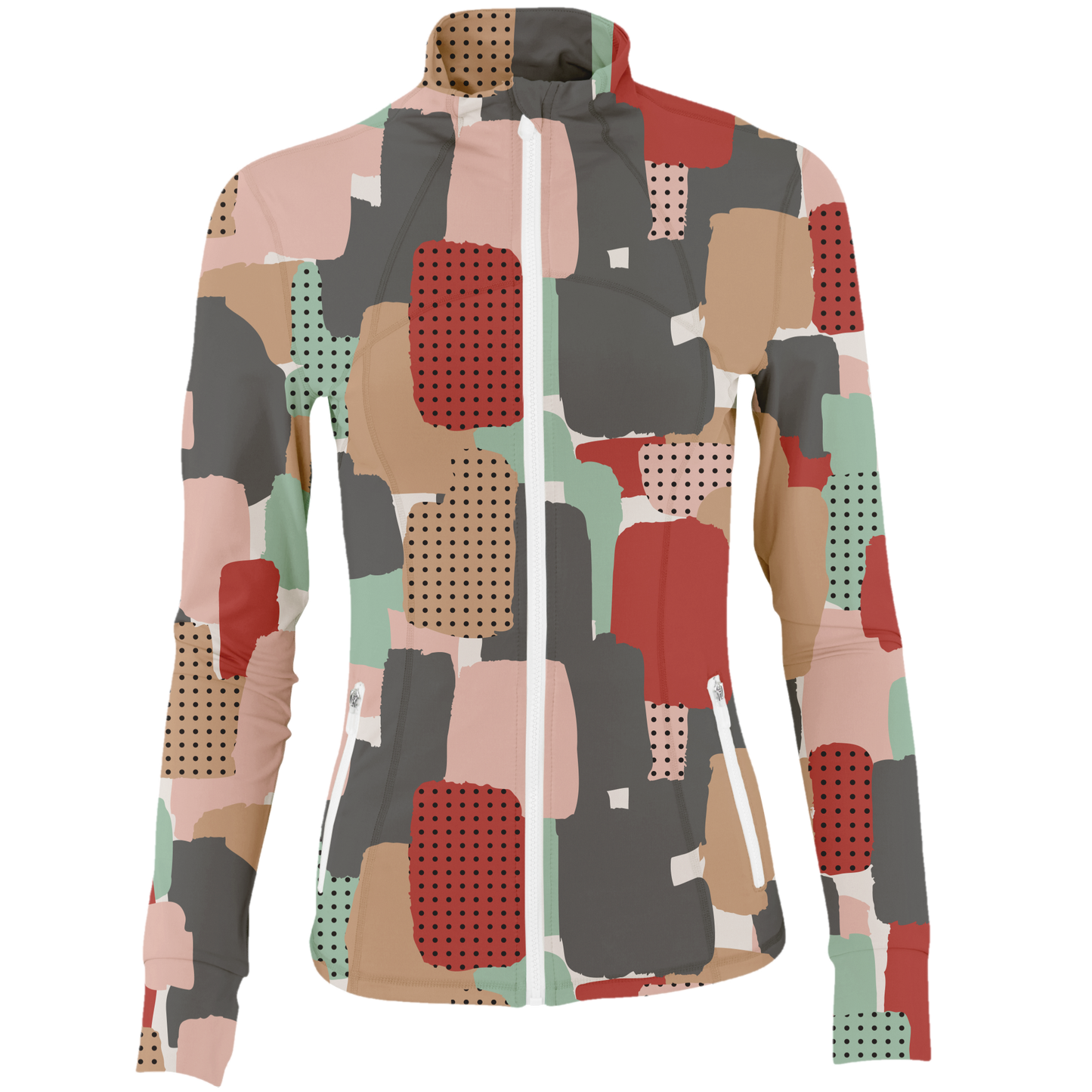 Golf Abstract Camo Women's Full Zip by SwingJuice LLC