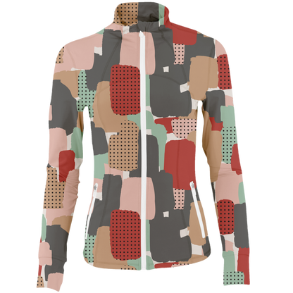 Golf Abstract Camo Women's Full Zip by SwingJuice LLC