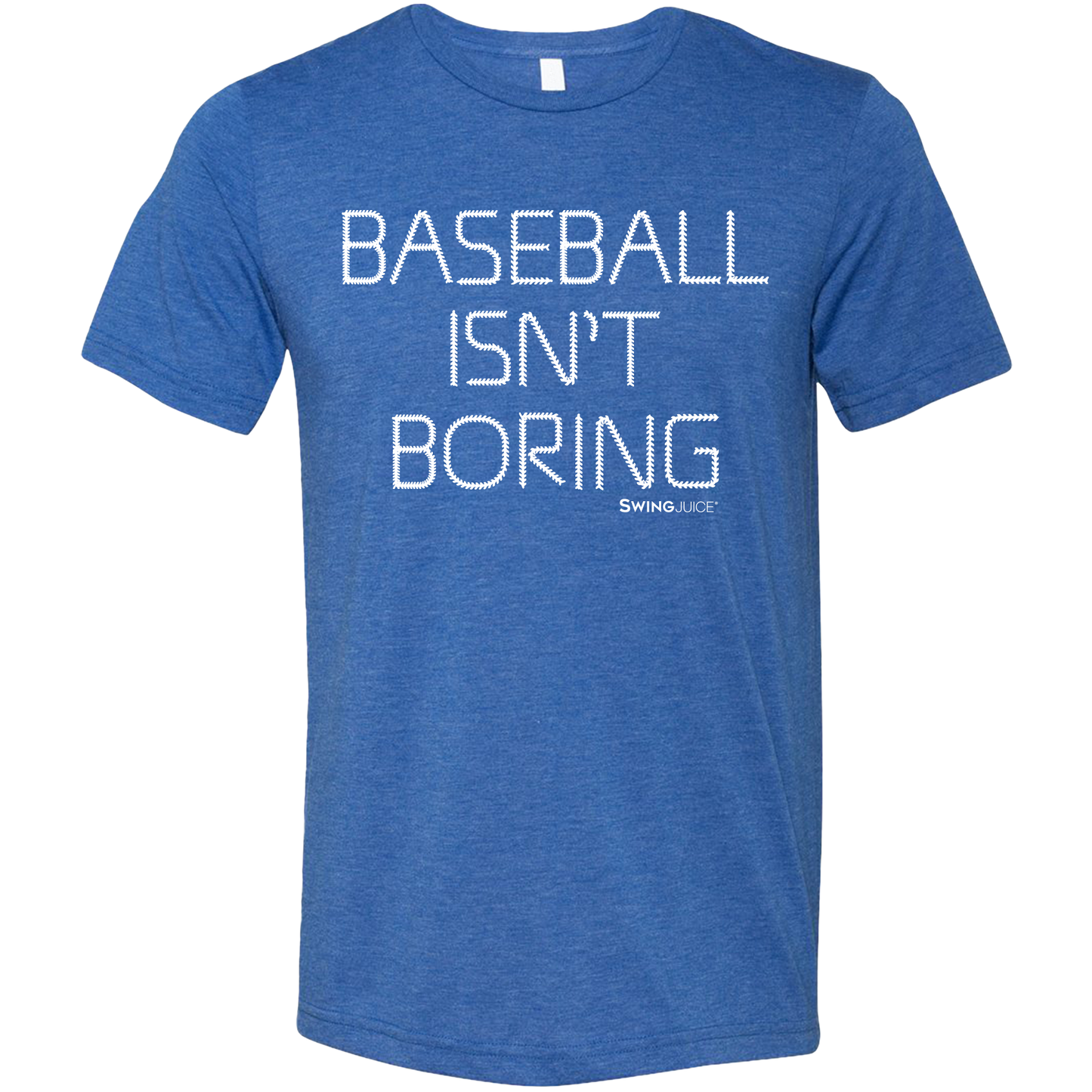 Official Baseball Isn't Boring Unisex T-Shirt Royal Blue by SwingJuice LLC