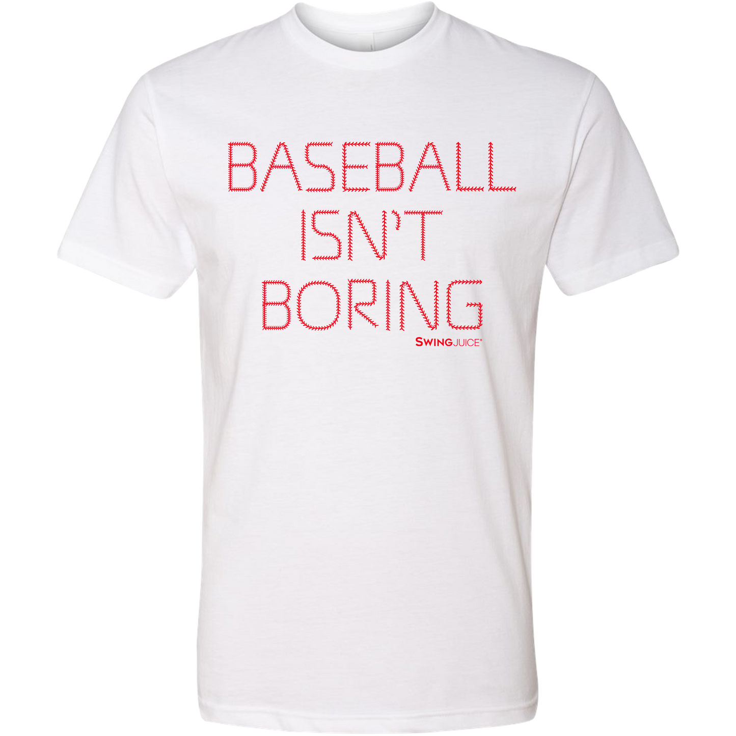 Baseball Official Baseball Isn't Boring Unisex T-Shirt White by SwingJuice LLC