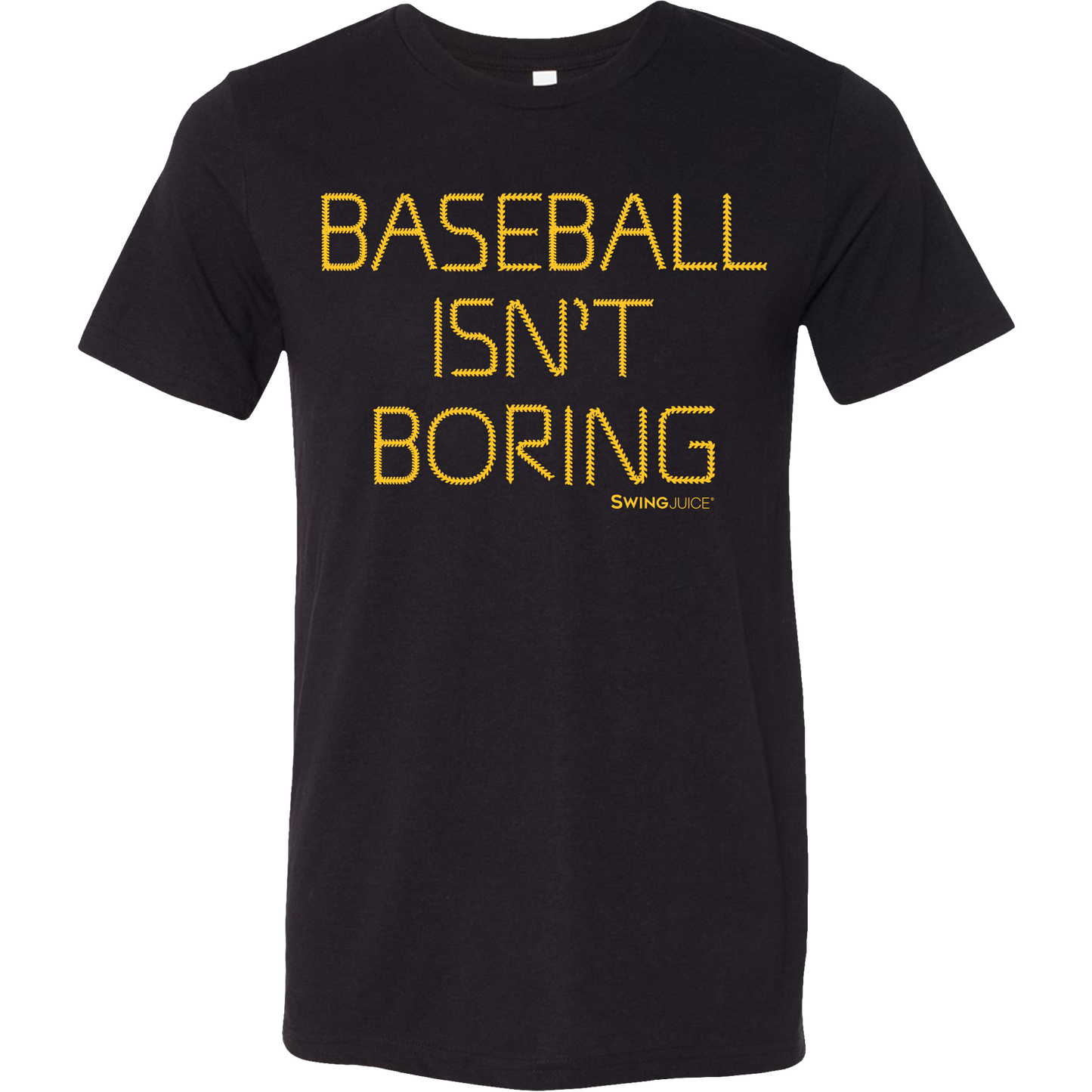 Baseball Official Baseball Isn't Boring Unisex T-Shirt Blk by SwingJuice LLC