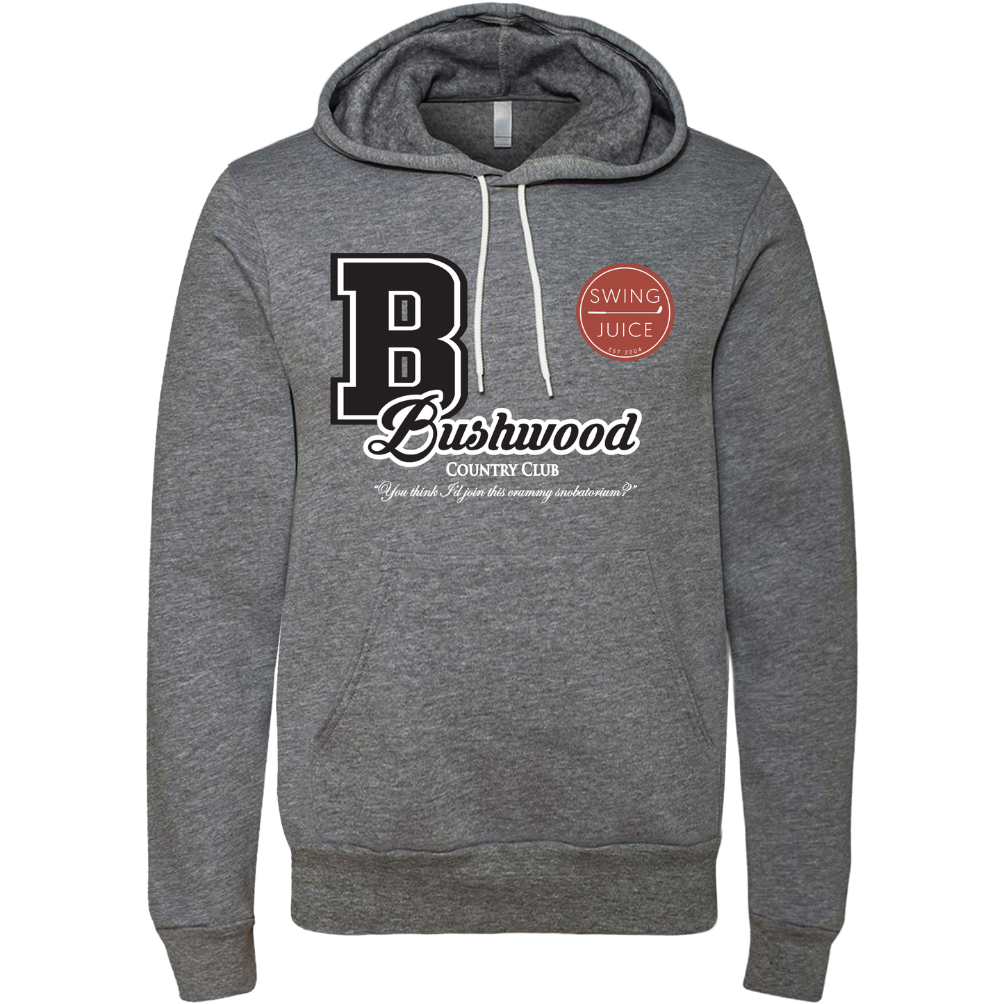 Golf Bushwood Varsity Unisex Hoodie by SwingJuice LLC