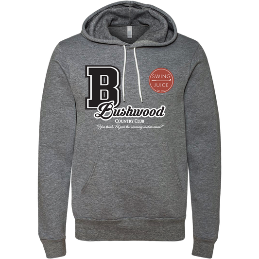 Golf Bushwood Varsity Unisex Hoodie by SwingJuice LLC