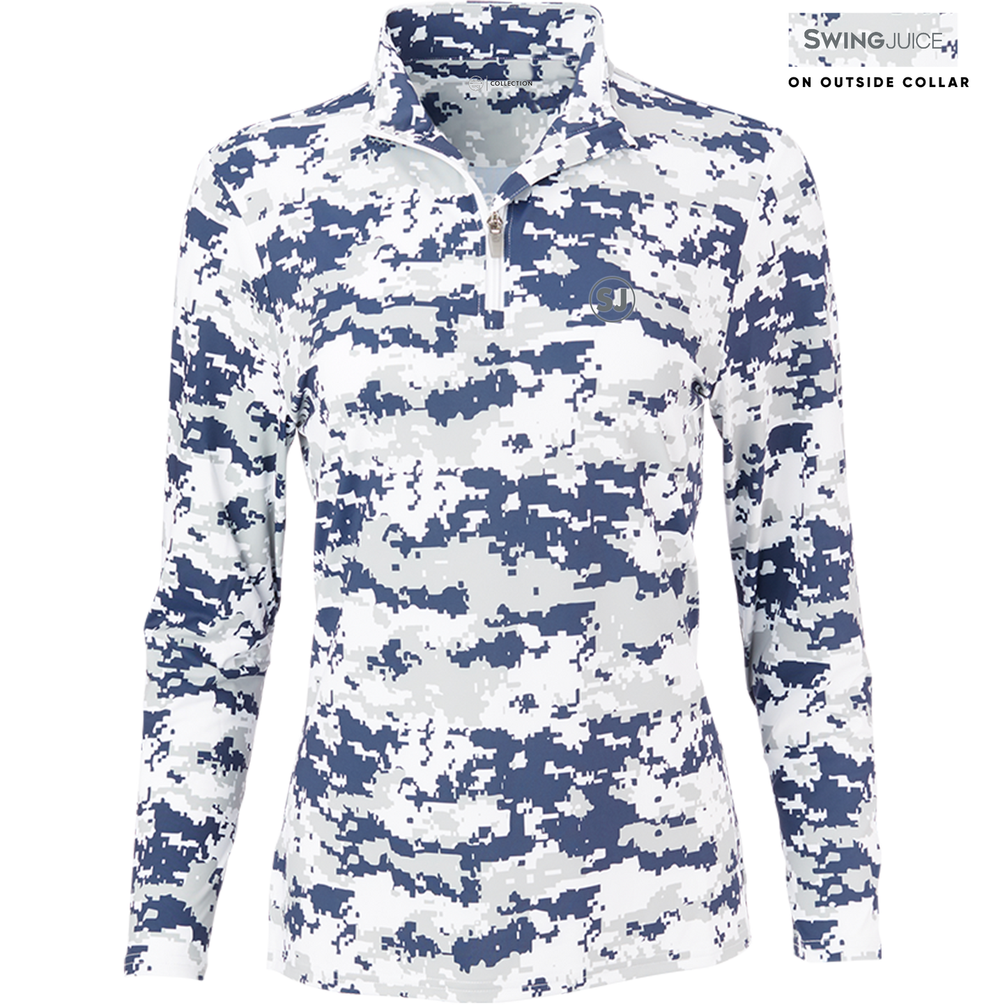 Golf Camo Women's Quarter Zip by SwingJuice LLC