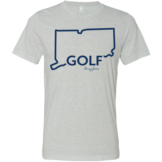 Golf Connecticut Unisex T-Shirt by SwingJuice LLC