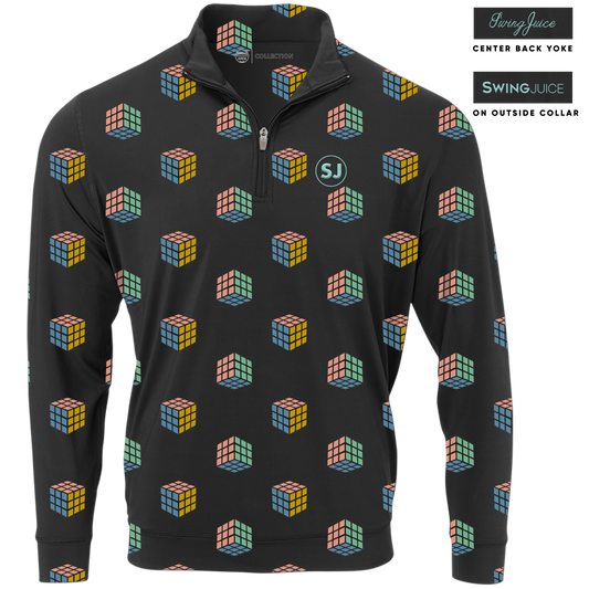 Golf Gamescape Men's Quarter Zip by SwingJuice LLC