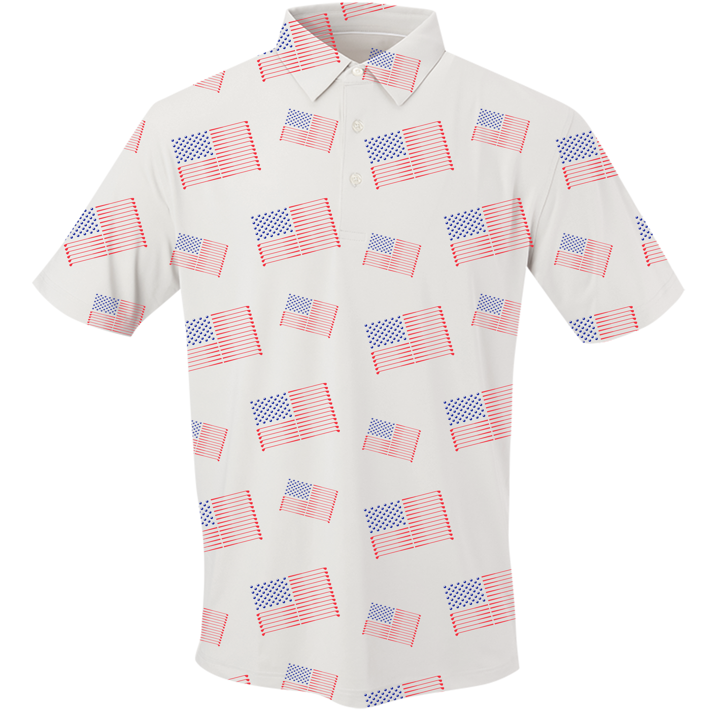 Golf Flag Men's Polo by SwingJuice LLC