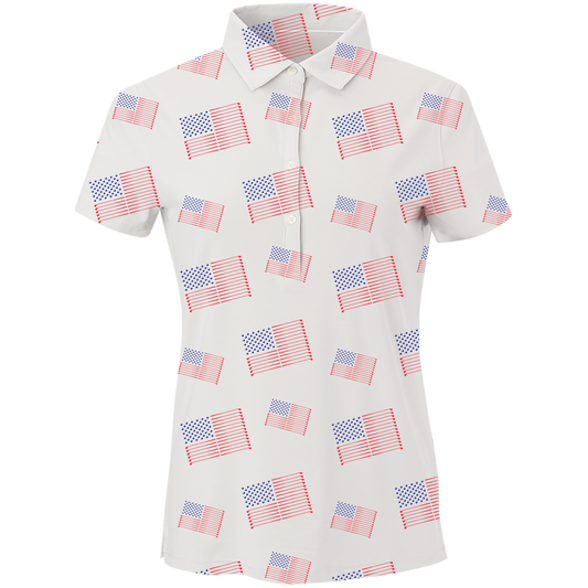 Golf Flag Women's Polo by SwingJuice LLC