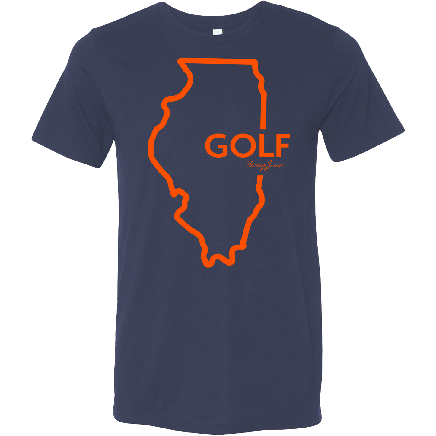 Golf Illinois Unisex T-Shirt by SwingJuice LLC