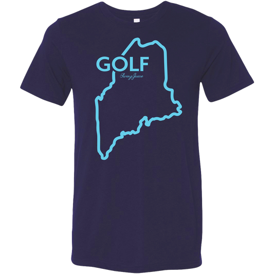 Golf Maine Unisex T-Shirt by SwingJuice LLC