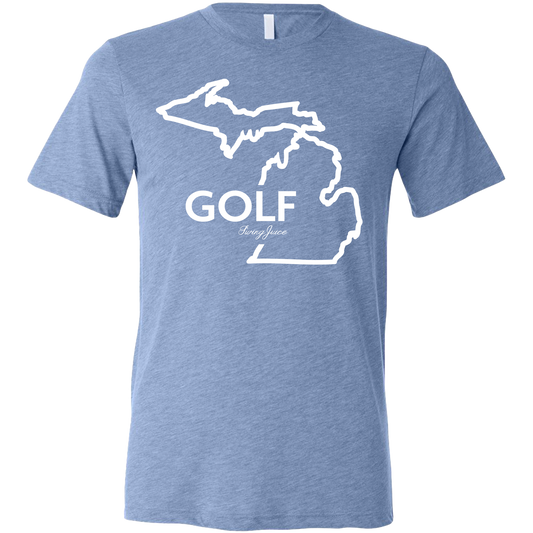 Golf Michigan Unisex T-Shirt by SwingJuice LLC