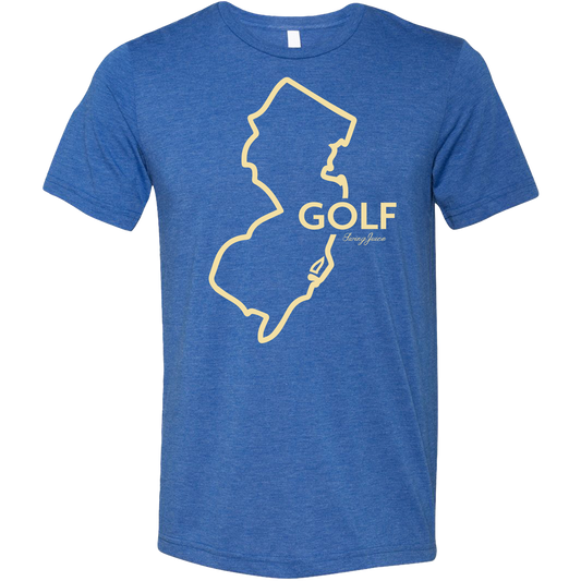 Golf New Jersey Unisex T-Shirt by SwingJuice LLC