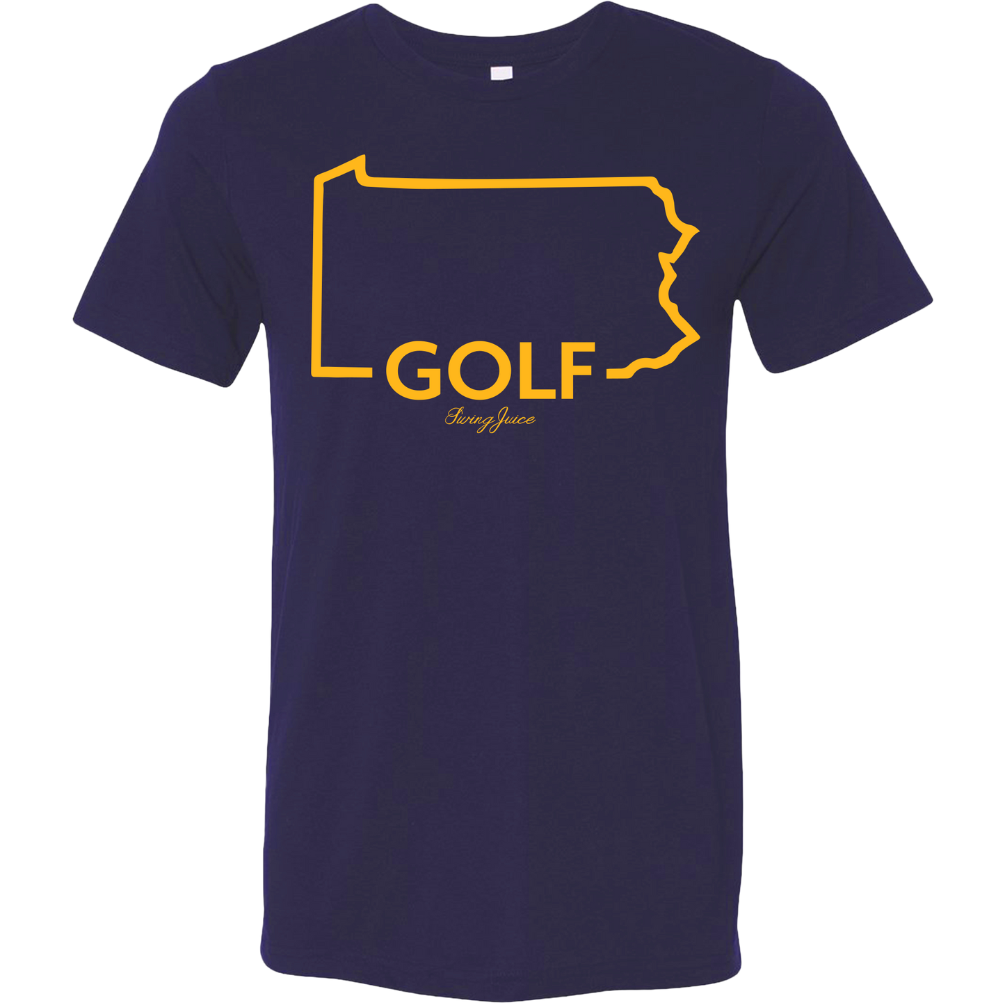 Golf Pennsylvania Unisex T-Shirt by SwingJuice LLC